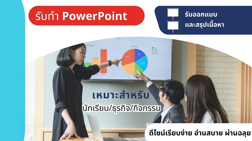 Presentation - รับทำ Powerpoint สำหรับนักศึกษา - 1