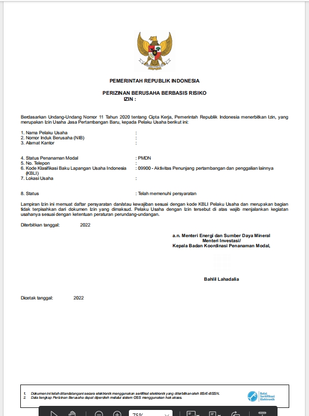 Hukum - Penerbitan Izin Usaha Jasa Pertambangan Batubara atau Migas - 3