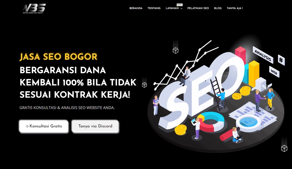 Web Development - Pembuatan Website Landing Page Profesional, Gratis Domain Hosting 1 Tahun - 2