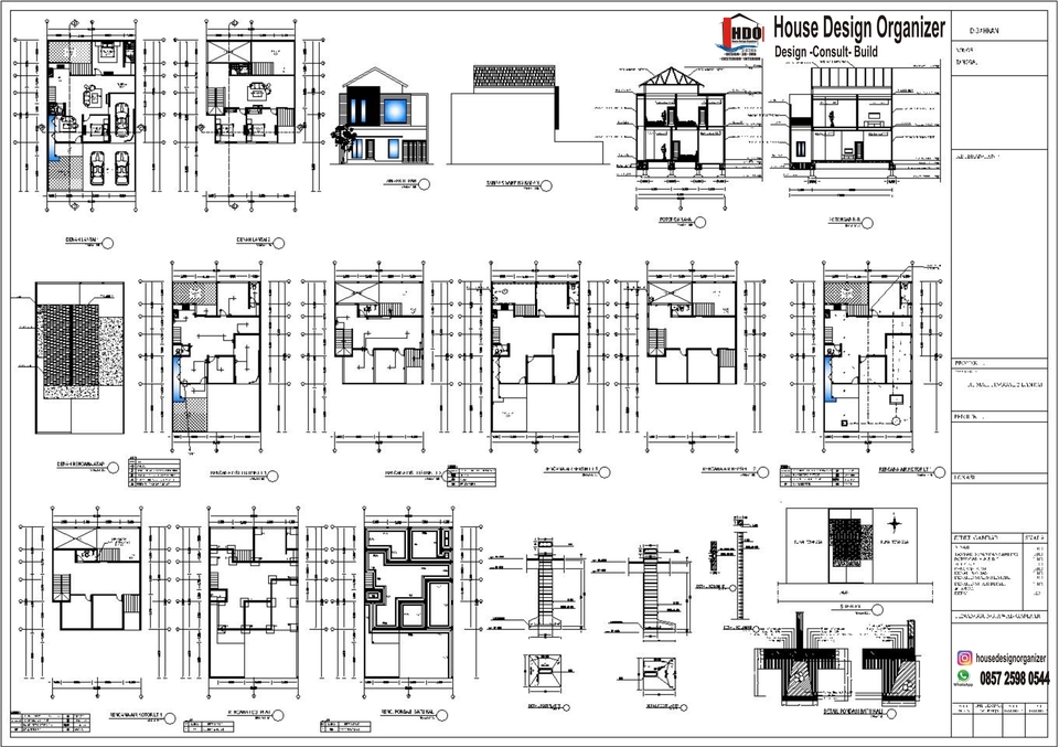 CAD Drawing - DESAIN RUMAH CEPAT , AMANAH DAN TERJANGKAU - 5