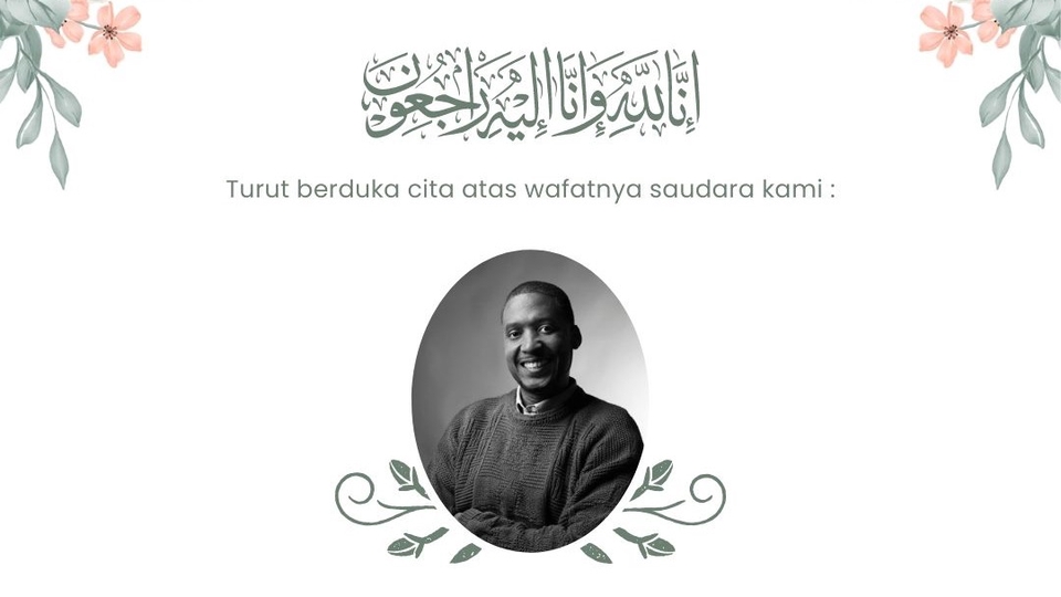 Kartu Ucapan & Video - UCAPAN BELASUNGKAWA, TURUT BEDUKA CITA, ORANG MENINGGAL - 1