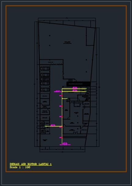 CAD Drawing - Gambar Kerja IMB Rumah Tinggal , Ruko, Kantor, Mess- 5000/m2 - 11
