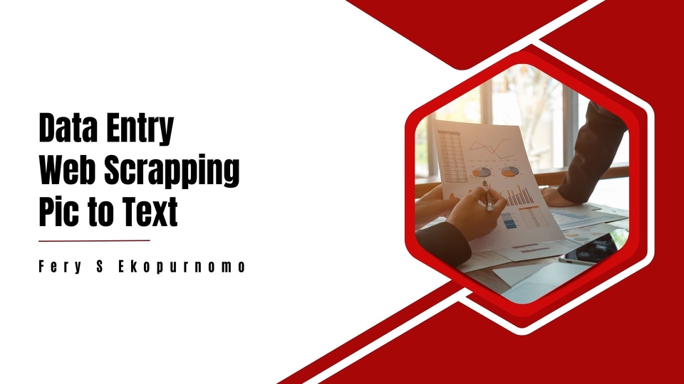 Jasa data entry freelance: Data entry untuk spreadsheet Excel dari gambar, layanan input data online untuk kebutuhan bisnis Anda.