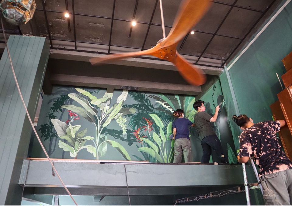 รับเพ้นท์ผนังลายธรรมชาติ ราคาถูก เพ้นท์ผนัง3มิติ