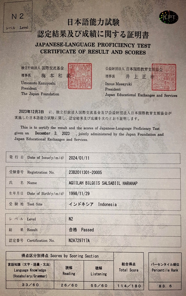 Penerjemahan - Penerjemah Bahasa IND-ENG/ENG-IND, IND-JPN/JPN-IND, ENG-JPN/JPN-ENG Tingkat Dasar-Menengah - 3