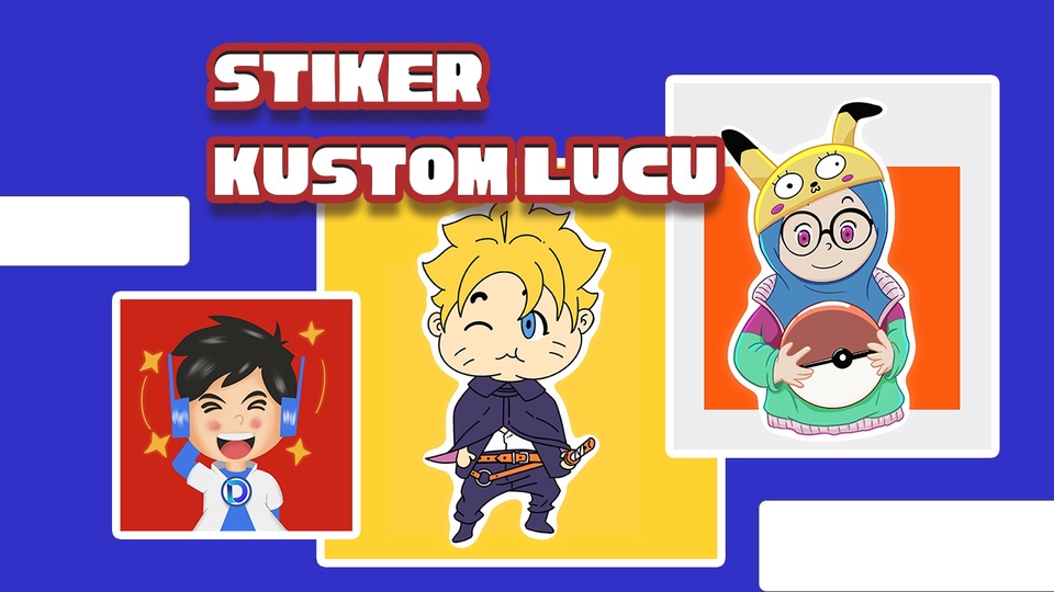 Stiker LINE - Desain stiker kustom lucu untuk brand dan personal (Stiker Whatsapp, Stiker Line, Stiker Instagram) - 1