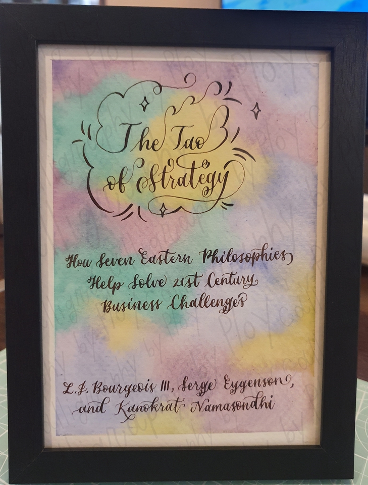 วาดภาพประกอบ - เขียน Calligraphy ภาษาอังกฤษด้วยอุปกรณ์ต่างๆเป็นชิ้นงานจริงและไฟล์ดิจิตอล - 25