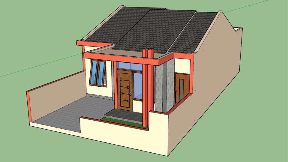 CAD Drawing - Desain Rumah Minimalis, (Recommended) - 1