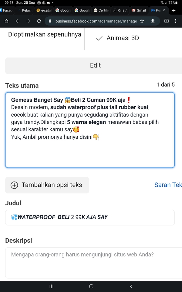 Caption Sosial Media - Copy Writing Ads FB IG Marketplace - 2