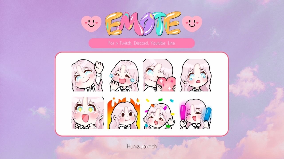 ออกแบบ LINE Sticker - ออกแบบ Emote และ Sticker สไตล์น่ารัก  l  มีโมเดลให้เลือก 100++ - 4