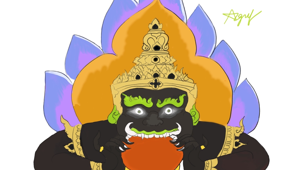 วาดภาพประกอบ - วาดภาพประกอบคอนเท็นต์ โพสต์ ฉลากสินค้า ลายสัก หลายแนว แนวonelineart by agmd_agif - 1