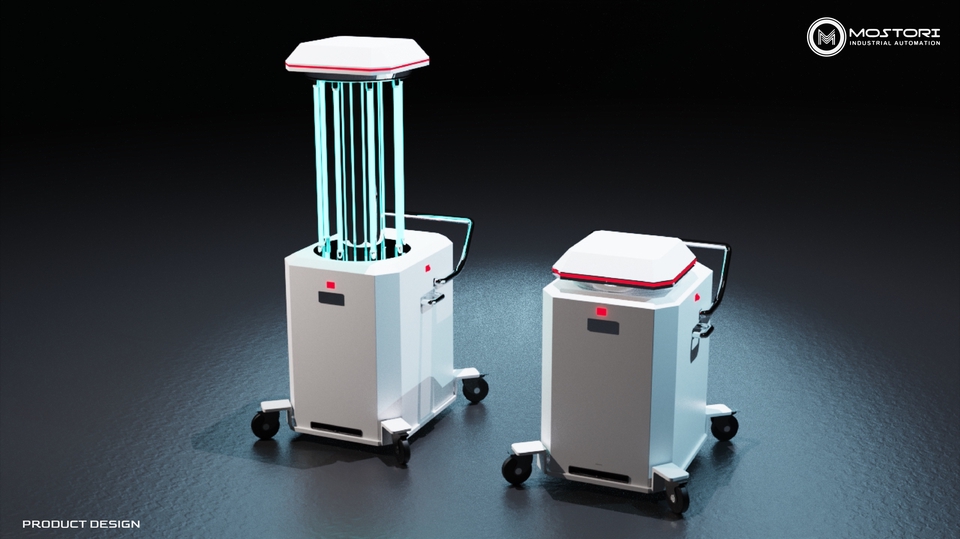 รับทำโมเดล 3d สินค้า 3 มิติ UV disinfection โมเดล 3D