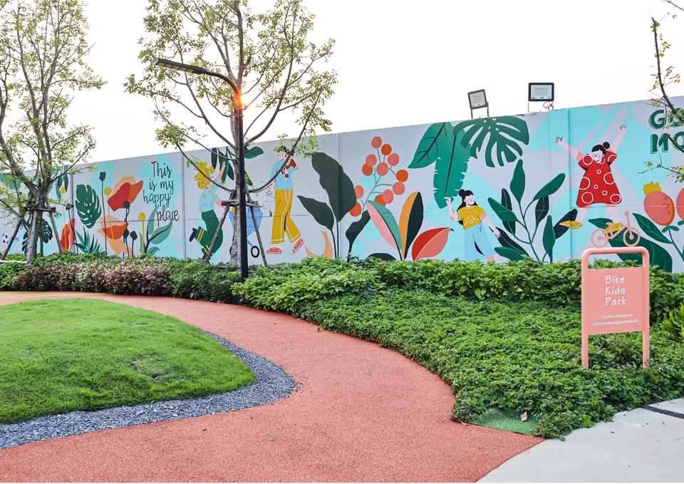 รับเพ้นท์ผนังสวย ภาพวาดผนัง 3 มิติ สไตล์น่ารัก