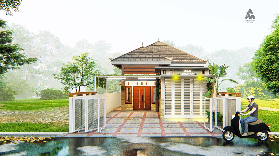 3D & Perspektif - Jasa Rendering Rumah 3D Visual Murah - 4