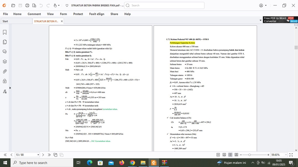 Jasa Lainnya - Jasa Perhitungan Struktur Beton Bangunan Kantor/Rumah dll - 4