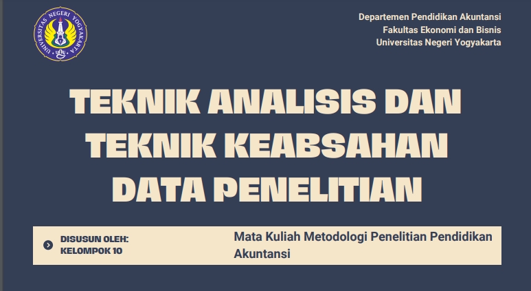 Jasa pembuatan presentasi powerpoint, desain presentasi murah, teknik analisis dan keabsahan data penelitian.