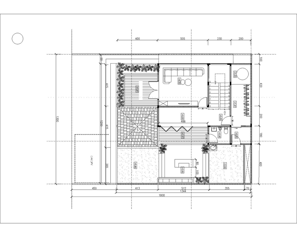 CAD Drawing - LAYOUT DENAH RUMAH TINGGAL - 3