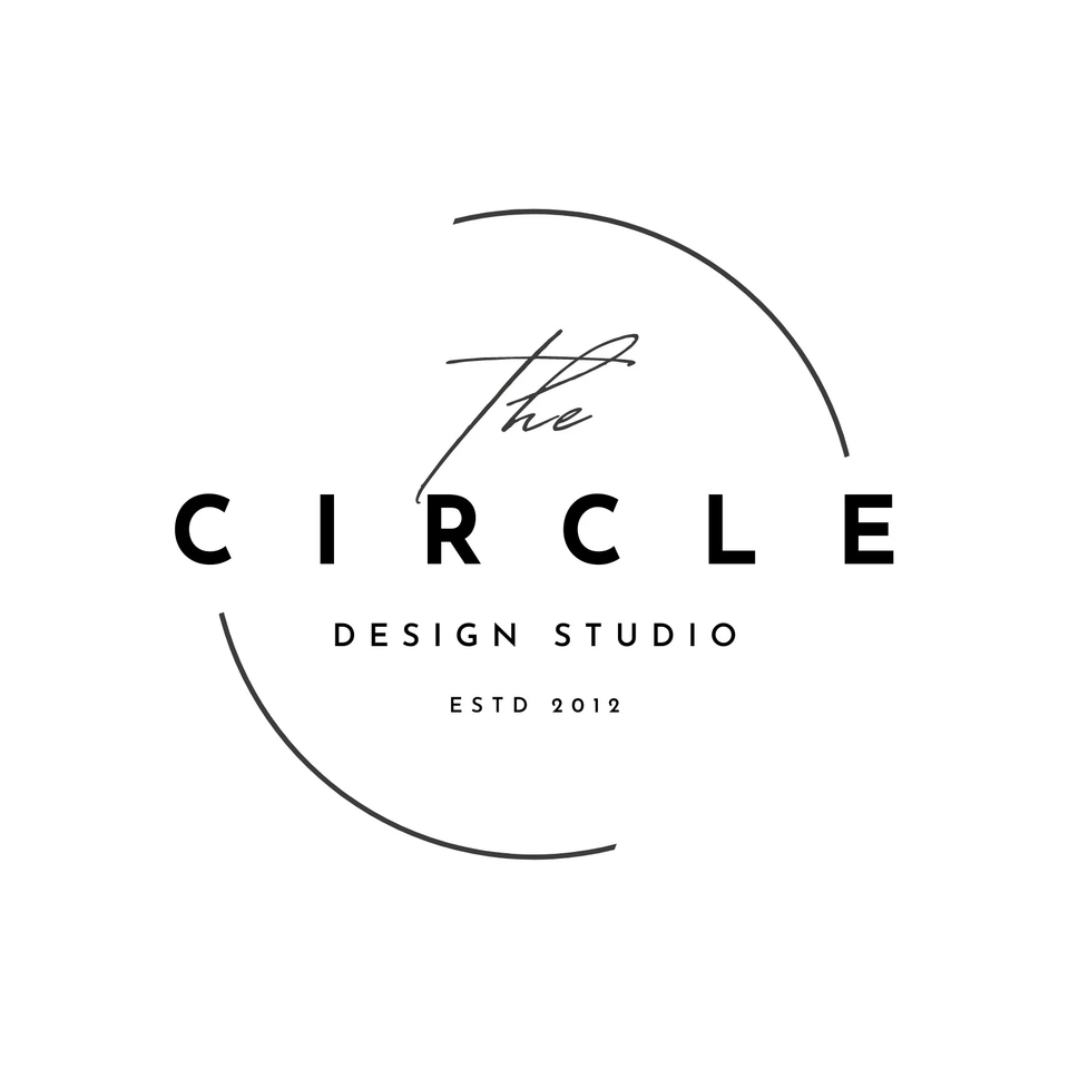Logo The Circle Desain Studio, jasa desain logo profesional dan terpercaya.