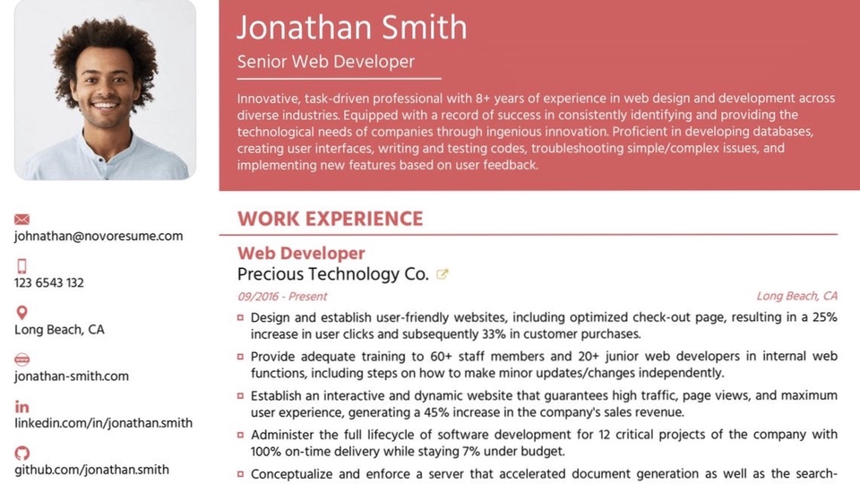 รับทำเรซูเม่และพอร์ตโฟลิโออย่างมืออาชีพ