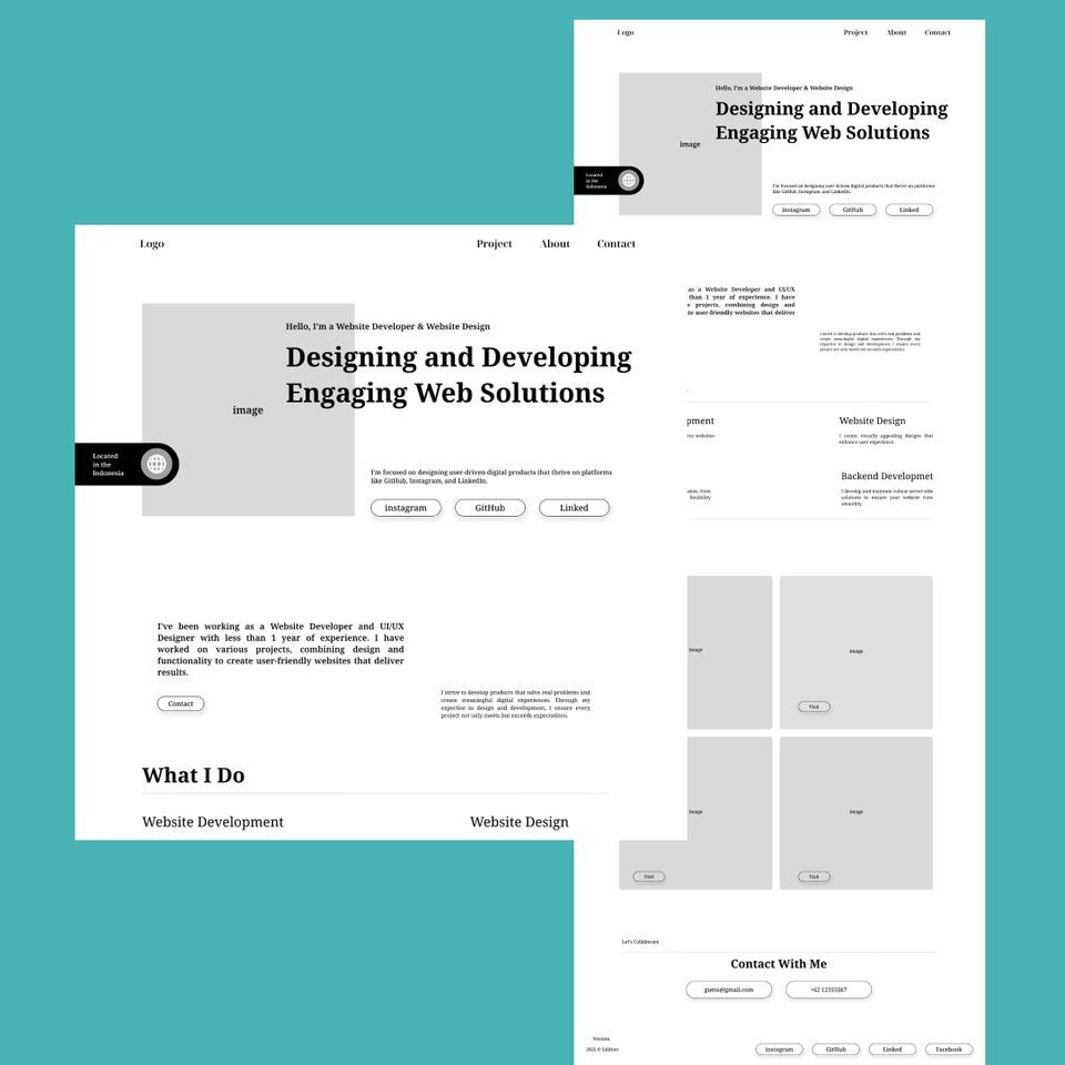 Jasa design UI UX website dengan figma