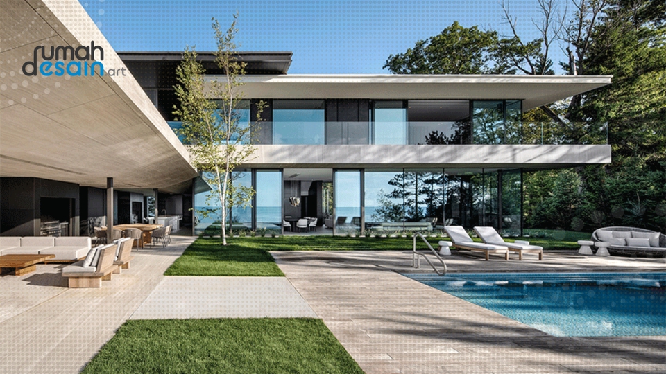 3D & Perspektif - Desain Rumah Modern Minimalis, Cafe, Villa, Restoran. Selesai 1 hari - 6