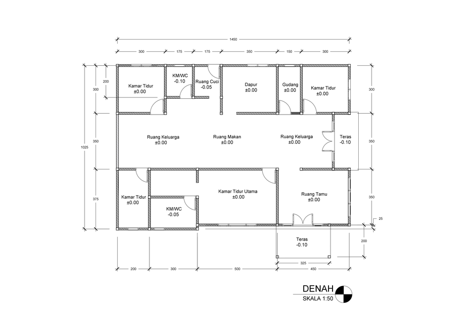 CAD Drawing - JASA DESAIN GAMBAR CAD GAMBAR KERJA BANGUNAN RUMAH TINGGAL 2D - 3