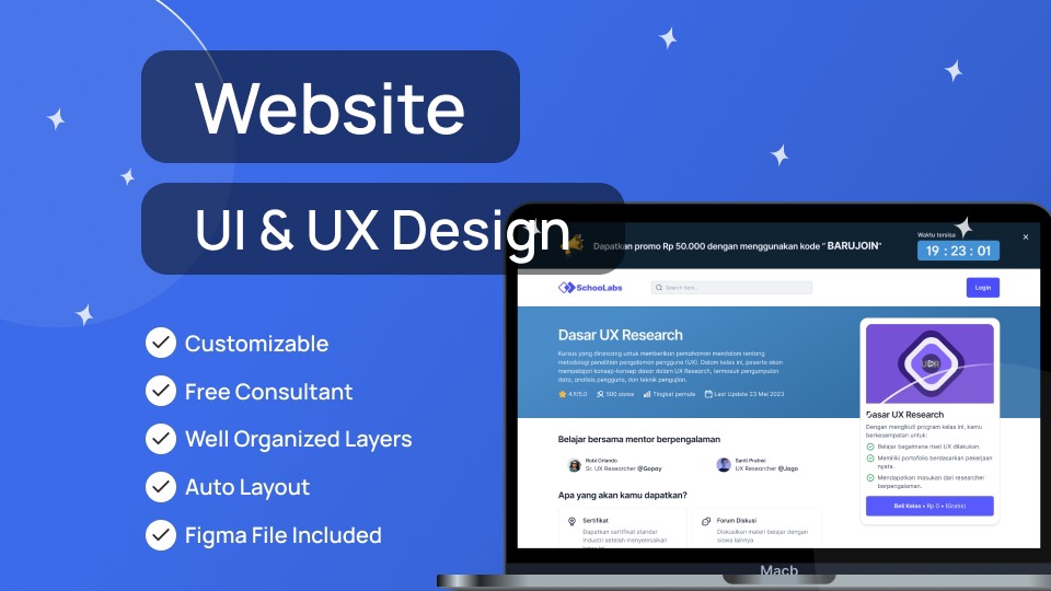 Jasa Web Design / Desain Website Profesional - UI/UX Web Responsif Desain | FIGMA