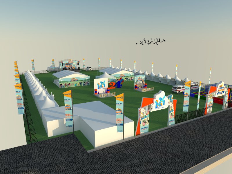3D & Perspektif - 3D MODELLING SKETCHUP, RENDER IMAGE LUMION, DAN ANIMASI PRESENTASI LUMION (RENDER 3 FREE 2) - 2