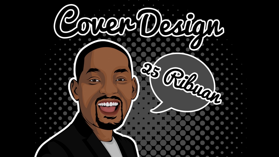 Banner Online - Desain Podcast Cover Dengan Berbagai Macam Style Mulai Dari Typogaphy Sampai Dengan Style Karikatur - 1