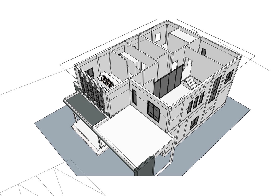 เขียนแบบวิศวกรรมและออกแบบโครงสร้าง - รับออกแบบโครงสร้าง อาคารที่พักอาศัย (บ้าน, ตึกแถว, ฯลฯ) - 6