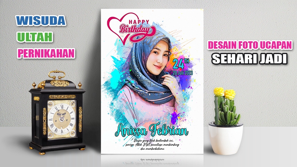 Jasa Mockup Produk dan Kemasan Produk Online - DESAIN FOTO UCAPAN WISUDA, ULTAH, PERNIKAHAN, DLL SEHARI JADI