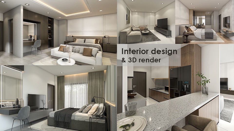 3D Perspective - รับทำภาพ 3D Perspective  Exterior/Interior & 3D Animation รับออกแบบอาคารทกประเภท,ทำภาพ 3D โดยสถาปนิก - 19