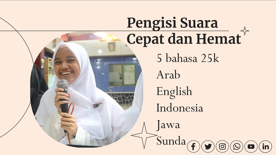 Sulih suara (dubbing, looping) - Pengisi Suara 5 Bahasa (Indonesia, Arab, Inggris, Jawa, Sunda) - 1