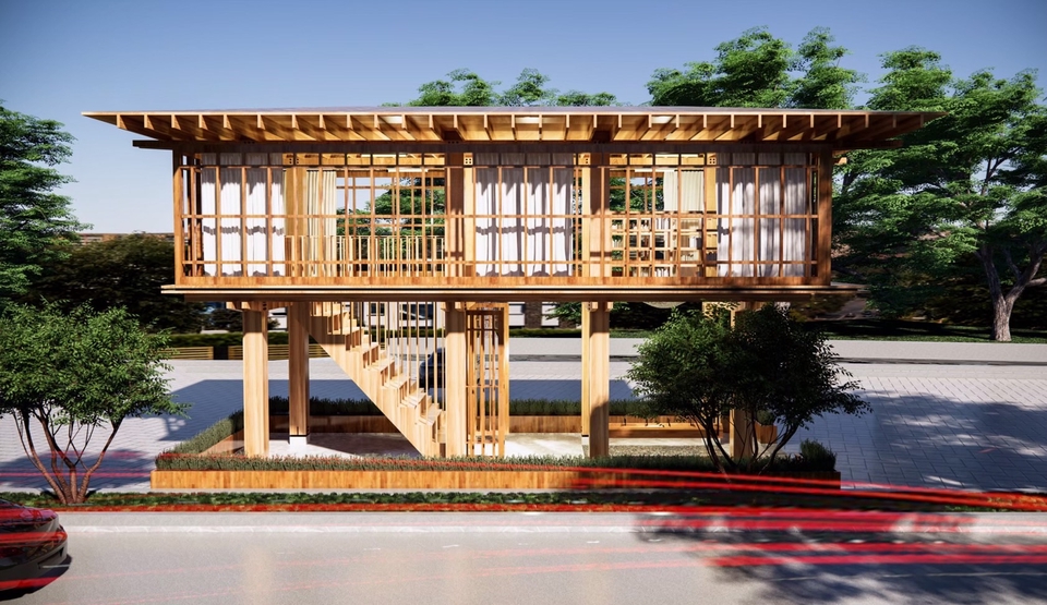 ออกแบบตกแต่งภายในและภายนอก - รับทำภาพ 3D Perspective ทั้ง ภายนอก/ภายใน - 2