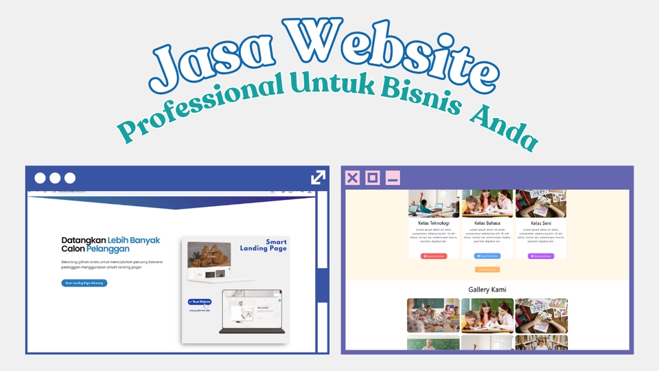 Jasa Pembuatan Website Profesional untuk Bisnis Anda, desain website modern dan responsif, dengan harga terjangkau.