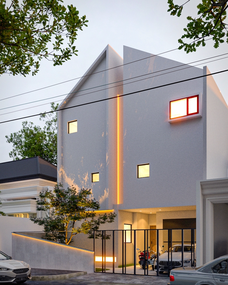 3D & Perspektif - Render realistis eksterior rumah, apartemen, dan perumahan developer. - 14