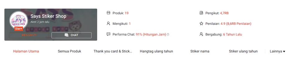 Jasa Admin Online Shop - Saya Stiker Shop: Jual Sticker Tahun Baru dengan Harga Murah, Harga Jasa Admin Instagram, Jasa Admin Marketplace.