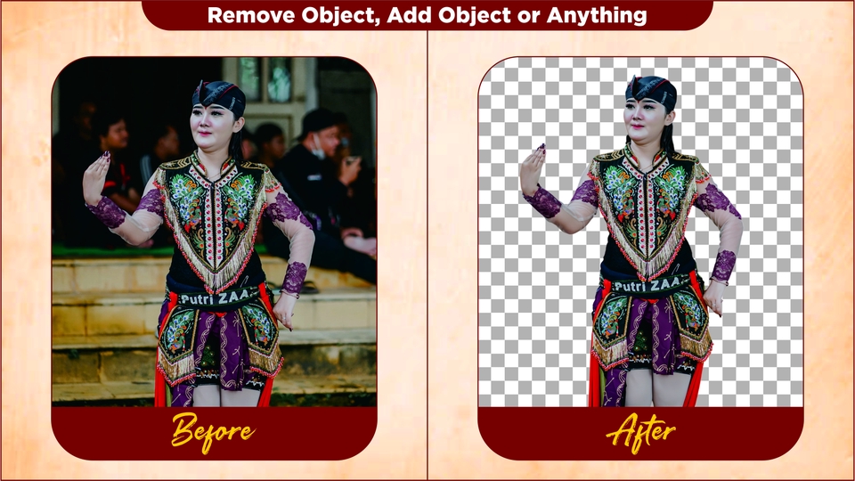 Jasa edit foto online, hapus background foto, ganti background, edit foto pengantin, sebelum dan sesudah photoshop.