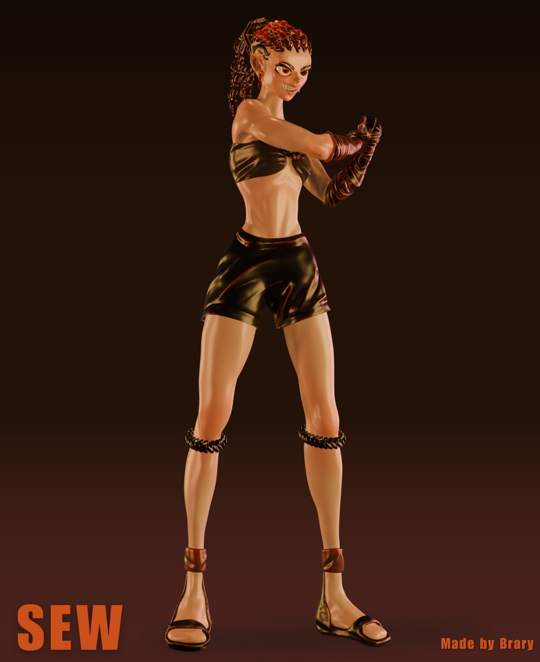 รับปั้นโมเดล 3d ตัวละครหญิง 3d model ตัวละคร 3 มิติ