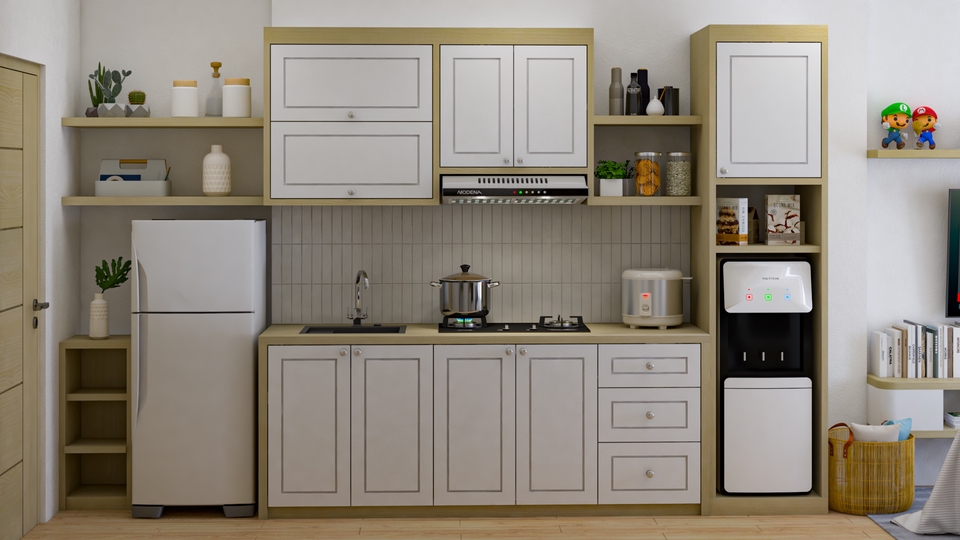 3D & Perspektif - Design 3D Kitchen Set & Render - 5