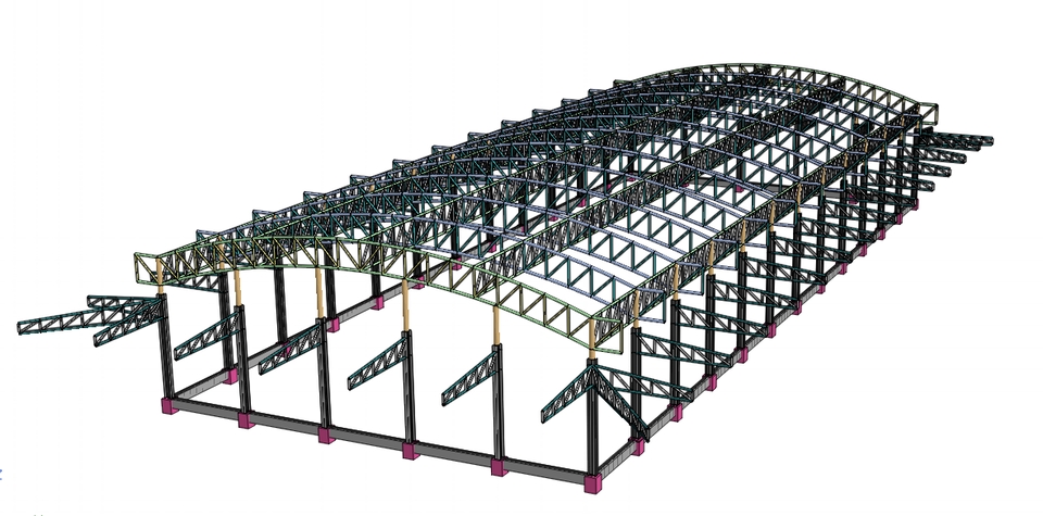 เขียนแบบวิศวกรรมและออกแบบโครงสร้าง - ออกแบบอาคารโกดัง - 6