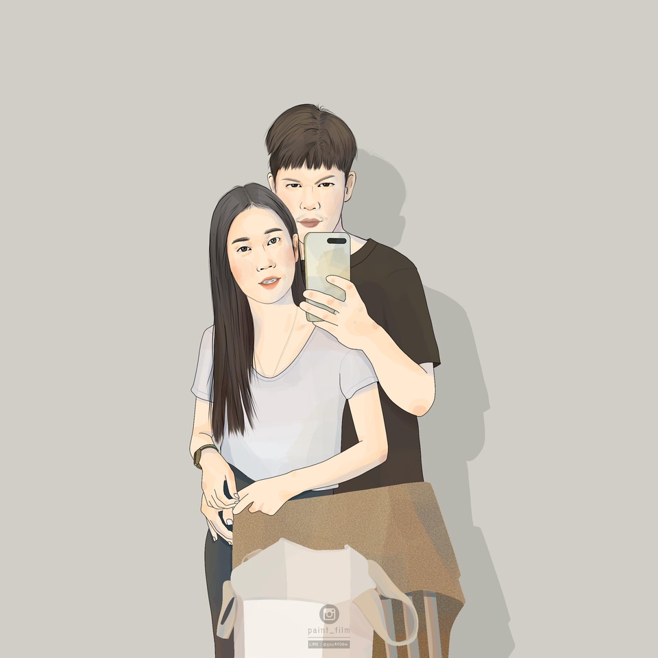 วาดภาพเหมือน Portrait - รับวาดภาพเหมือนดิจิตอล - 6