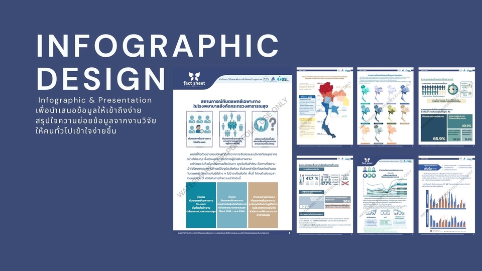 Infographics - Infographic Design & Presentation เพื่อประกอบการนำเสนอข้อมูลต่างๆ รวมถึงงานวิจัย - 1