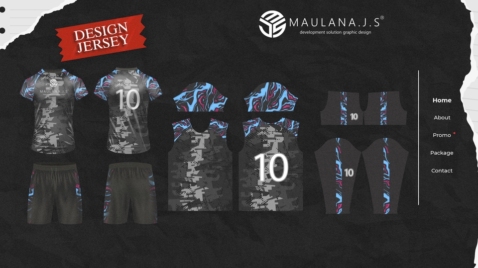 Desain Kaos & Motif - DESIGN JERSEY CUSTOM - 2