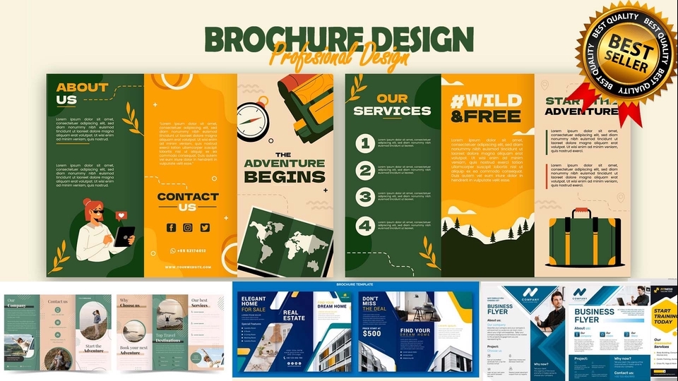 Banner Online - I will design professional brochure,annual report for your business - 1