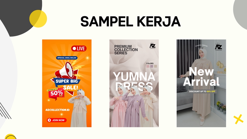 Contoh desain banner jasa iklan media sosial seperti Facebook Ads dan Instagram Ads untuk meningkatkan penjualan toko online.