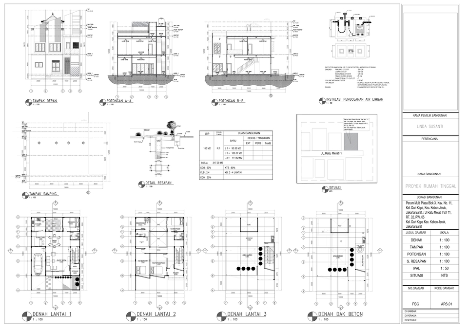 Jasa drafter arsitek autocad murah denah desain rumah dan tampak depan