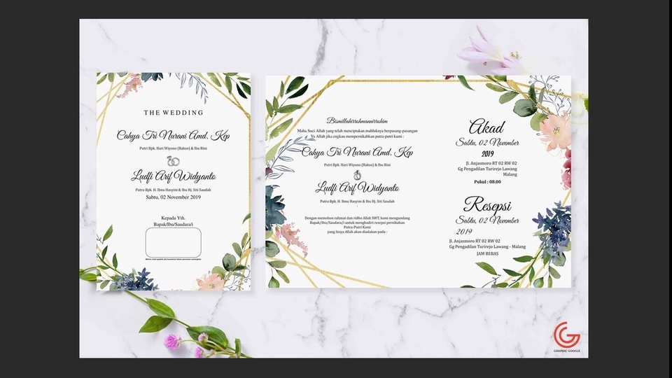 Kartu Ucapan & Video - Animasi Wedding Invitation - 6