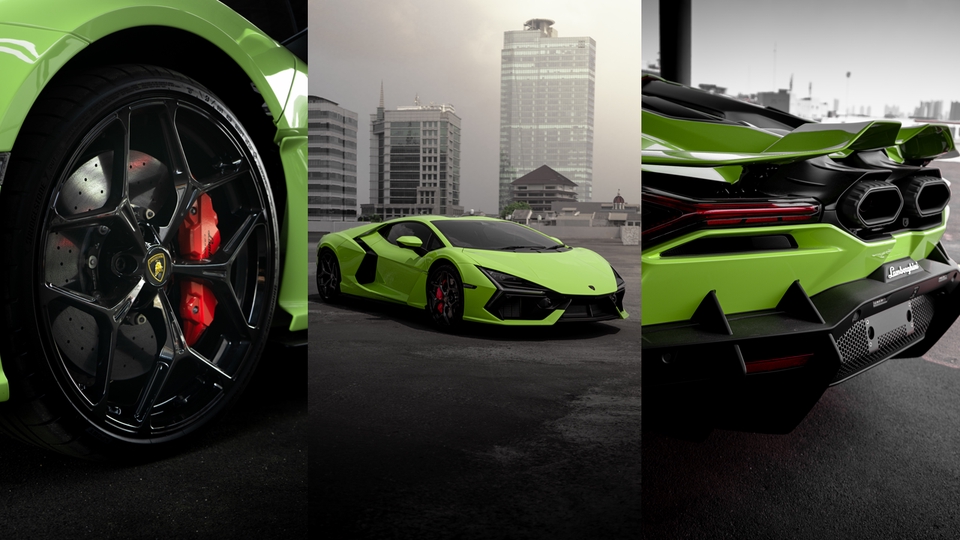Jasa Fotografi Lamborghini Hijau untuk Promosi Produk dan Bisnis