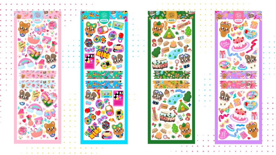 ออกแบบสติ๊กเกอร์ - ออกแบบสติกเกอร์สุดน่ารักปุ๊ปปิ๊ก🌸💖 - 3